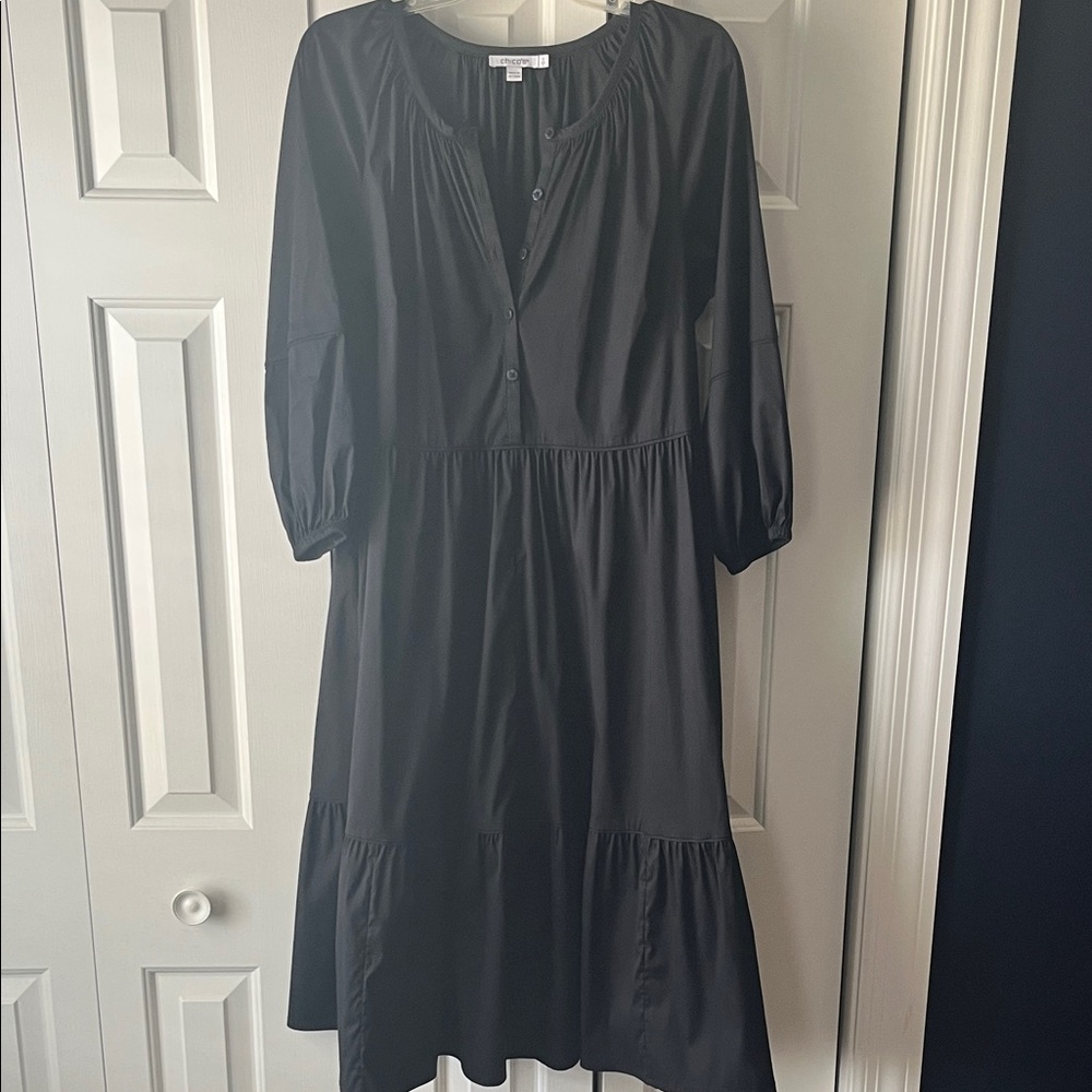 Chico's Black Long Sleeve Dress